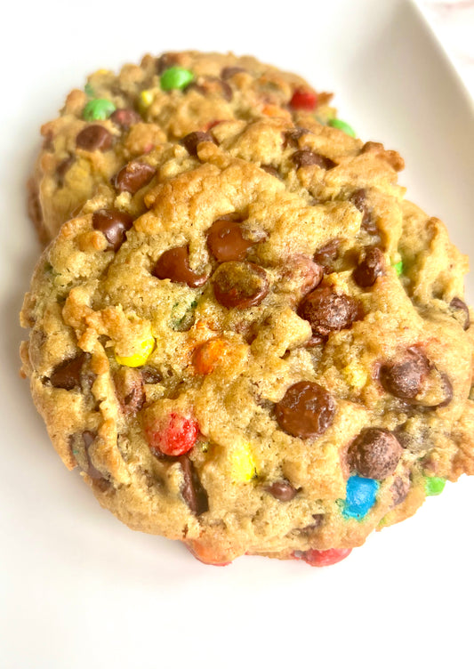 Sourdough Milk Chocolate and Peanut Butter M&M Cookie