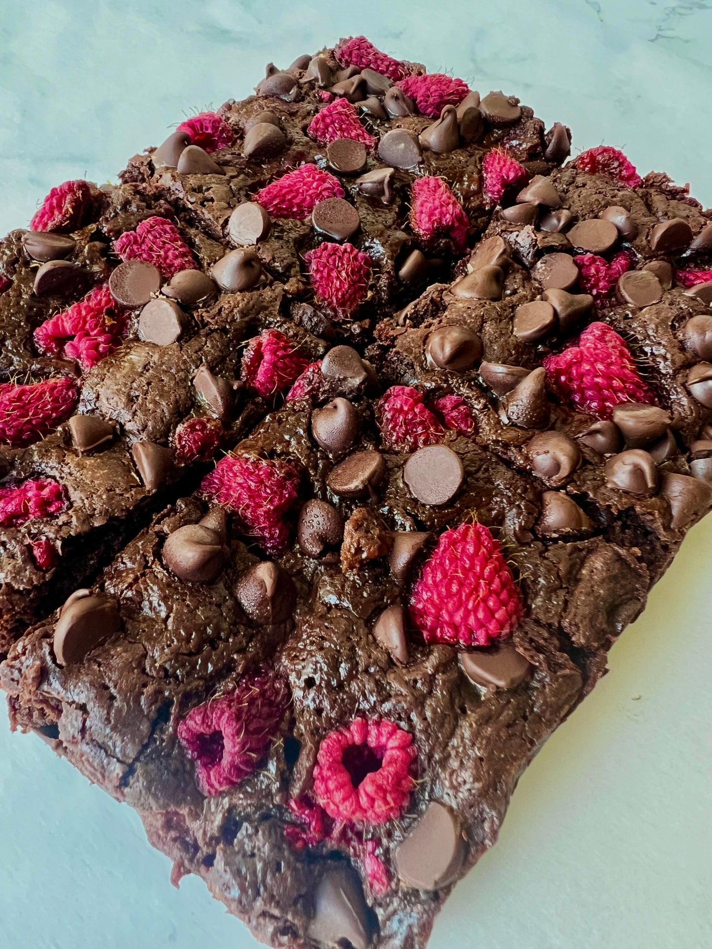 Sourdough Dark Chocolate Raspberry Brownies