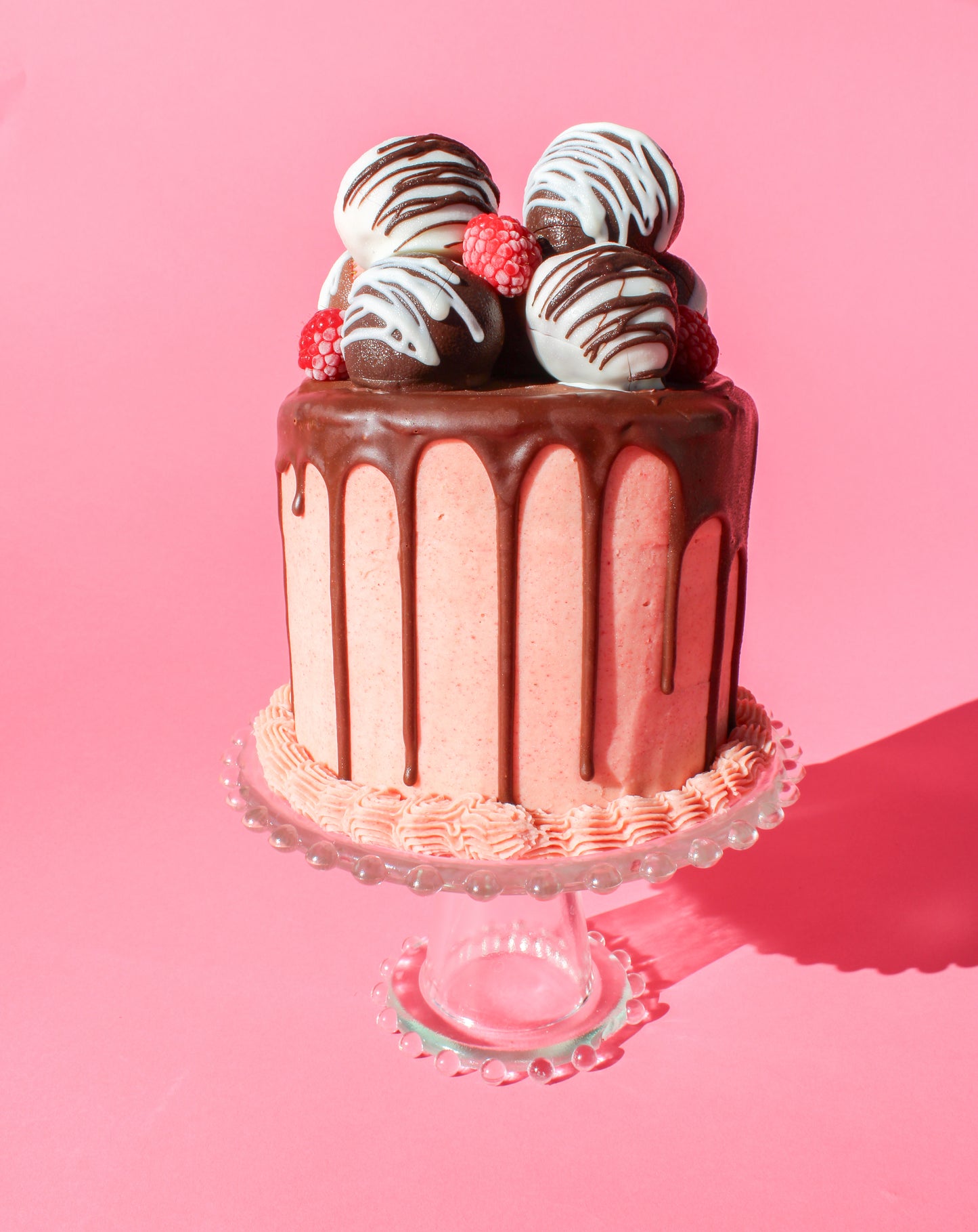 The Strawberry Dark Chocolate Truffle Cake